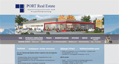 Desktop Screenshot of portrealestate.de
